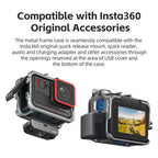 AMagisn Metal Frame Case For Insta360 Ace Pro 2 / Ace Pro / Ace Aluminum Utility Cage With Cold Shoe