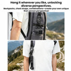 For DJI Osmo Packet 4 / 3 BRDRC Magnetic Telescopic Backpack Hook Anti-Loss Rope, Magnetic