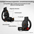 For DJI Osmo Pocket 4 / 4P / 3 BRDRC Teleprompter Magnetic Holder Cold Shoe Extender Phone Clip