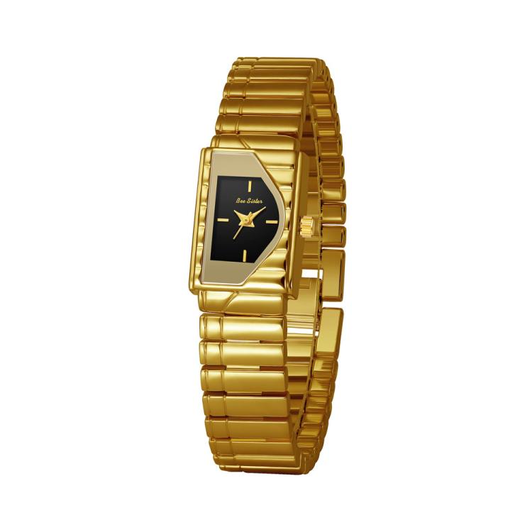 BS Bee Sister FA1927 Womens Vintage Watch Elegant Asymmetrical Geometric Quartz Watch With Metal Strap