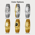 BS Bee Sister FA1927 Womens Vintage Watch Elegant Asymmetrical Geometric Quartz Watch With Metal Strap