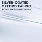 Silver Coated Car Front Windshield Sunshade Vehicle Heat Insulation Sun Shield, 140 x 80cm