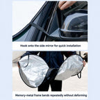 Silver Coated Car Front Windshield Sunshade Vehicle Heat Insulation Sun Shield, 140 x 80cm