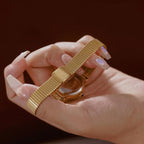 BS Bee Sister FA1870 Womens Vintage Small Round Watch With Bamboo Style Expansion Band & Small Seconds Dial