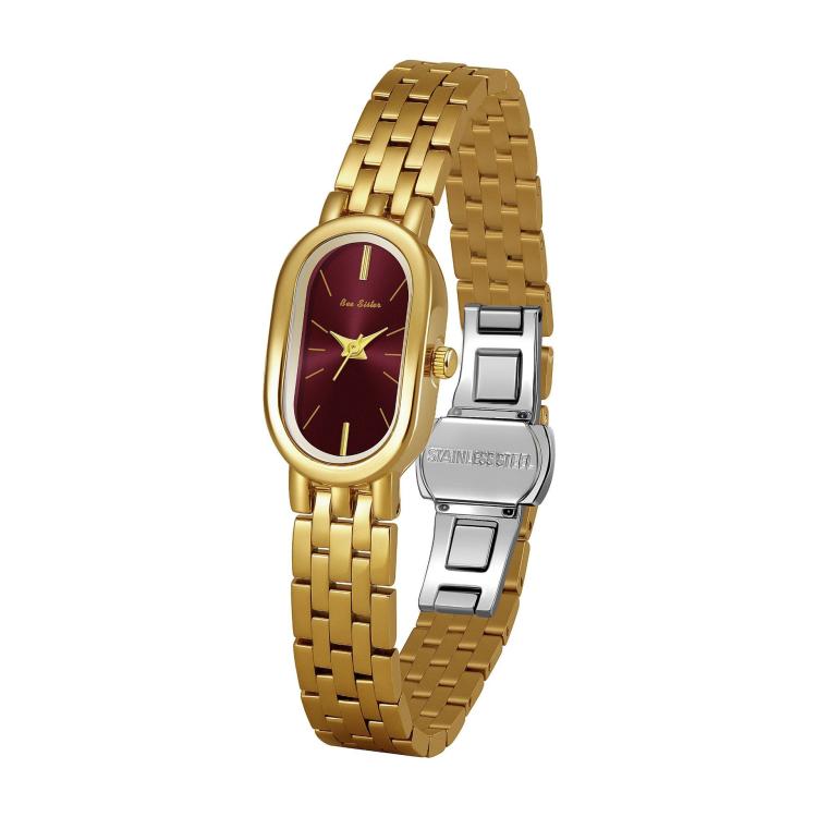 BS Bee Sister FA1905 Womens Vintage Oval Watch Quartz Dress Watch with Butterfly Clasp