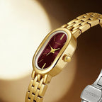 BS Bee Sister FA1905 Womens Vintage Oval Watch Quartz Dress Watch with Butterfly Clasp
