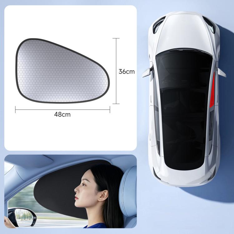 Graphene Car Window Sunshades Electrostatic Adsorption Heat Insulation Car Curtains For UV Protection, Driver, Passenger Seat, 1 Pair Front Window, 1 Pair Rear Window, 4pcs / set, 5pcs / set