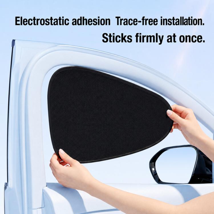 Graphene Car Window Sunshades Electrostatic Adsorption Heat Insulation Car Curtains For UV Protection, Driver, Passenger Seat, 1 Pair Front Window, 1 Pair Rear Window, 4pcs / set, 5pcs / set