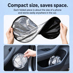 Graphene Car Window Sunshades Electrostatic Adsorption Heat Insulation Car Curtains For UV Protection, Driver, Passenger Seat, 1 Pair Front Window, 1 Pair Rear Window, 4pcs / set, 5pcs / set