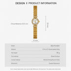 BS Bee Sister FA1841 Vintage Women Bracelet Watch Dainty Small Dial Rhinestone Quartz Dress Watch for Ladies