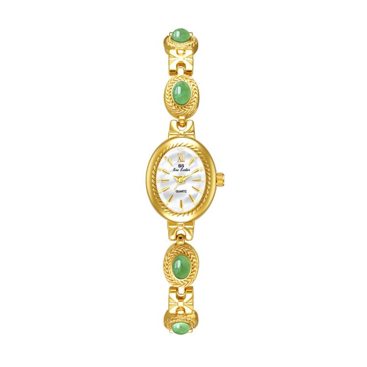 BS Bee Sister FA1859 Women Oval Bracelet Watch Vintage Analog Quartz Jewelry Dress Wristwatch