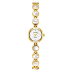 BS Bee Sister FA1873 Women Round Bracelet Watch Vintage Mother of Pearl Style Analog Quartz Dress Wristwatch