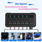 12V Universal Car Motorcycle Fuse Box Relay Kit With Quick Connector, 5-channel