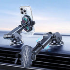 Car Phone Cooler Mount with Suction Cup & Telescopic Arm Semiconductor Cooling Holder with RGB, H5-C12