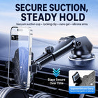 Car Phone Cooler Mount with Suction Cup & Telescopic Arm Semiconductor Cooling Holder with RGB, H5-C12
