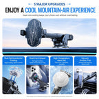 Car Phone Cooler Mount with Suction Cup & Telescopic Arm Semiconductor Cooling Holder with RGB, H5-C12