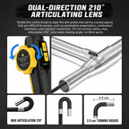 AUTOOL SVB302 Smart Steering Endoscope 1080P Waterproof Probe For Carbon Deposit Inspection Inside Cylinders, SVB302