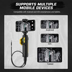 AUTOOL SVB302 Smart Steering Endoscope 1080P Waterproof Probe For Carbon Deposit Inspection Inside Cylinders, SVB302