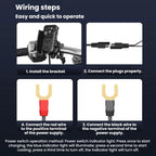 Motorcycle Semiconductor Cooling Mobile Phone Live Streaming Heat Sink Bracket, Handlebars