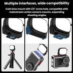 BRDRC Handheld Selfie Monster Fill Light Accessory, For DJI Osmo Action 3 / 4 / 5 Pro, For DJI Osmo Action 6 / Nano