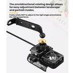 Motorcycle Semiconductor Cooling Heat Dissipation Phone Holder, Mirror Base