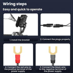 Motorcycle Semiconductor Cooling Heat Dissipation Phone Holder, Mirror Base
