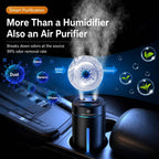 F10 Smart Dual Nozzle Humidifier Aroma Diffuser Portable Car Fragrance Sprayer With Ambient Light