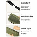 BK-011 Outdoor Foldable Crossbody Bag Stool Portable Simple Fold-Up Handbag Chair, Khaki Small, Khaki Large, Green Small, Green Large, Black Small, Black Large