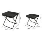 BK-011 Outdoor Foldable Crossbody Bag Stool Portable Simple Fold-Up Handbag Chair, Khaki Small, Khaki Large, Green Small, Green Large, Black Small, Black Large