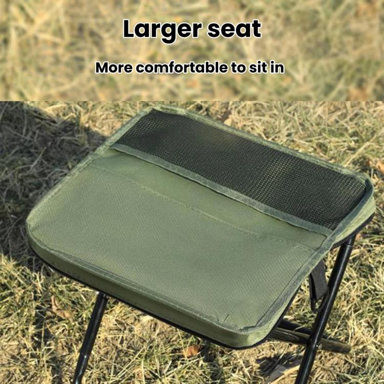 BK-011 Outdoor Foldable Crossbody Bag Stool Portable Simple Fold-Up Handbag Chair, Khaki Small, Khaki Large, Green Small, Green Large, Black Small, Black Large
