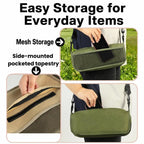 BK-011 Outdoor Foldable Crossbody Bag Stool Portable Simple Fold-Up Handbag Chair, Khaki Small, Khaki Large, Green Small, Green Large, Black Small, Black Large