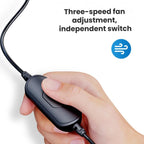 SHUNWEI 12V/24V Car Cup Holder Fan With USB Single Head, SD-2701