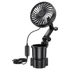 SHUNWEI 2 In 1 Car Cup Holder Multifunctional Adjustable Fan, SD-2704