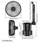SHUNWEI 2 In 1 Car Cup Holder Multifunctional Adjustable Fan, SD-2704