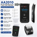 High-precision Electrochemical Alcohol Detector With Wireless Printer, EU Plug