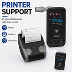 High-precision Electrochemical Alcohol Detector With Wireless Printer, EU Plug