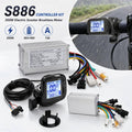 S886 350W Electric Scooter Brushless Motor Controller and LCD Display Throttle Kit 36V/48V 13A