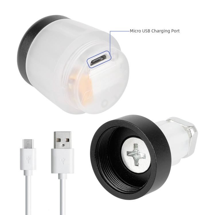 ULIP USB Rechargeable Bike Handlebar End Lights LED Safety Warning Signal Lamps for 22mm Bar Grips