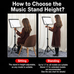 PERSEUS Portable Folding Music Stand Guitar & Violin Music Stand, 1.6m Solid Frosted Finish, 1.7m 3-Fold With Bag, 1.75m Bolded Black, 1.75m Bolded Silver, 1.7m Flagship Black, 1.7m Flagship White, 1.75m 2-Layer Flagship, 1.9m Foldable Flagship