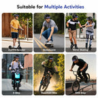 Smart Bike Helmet with Turn Signals LED Rechargeable Commuter Helmet for Electric Scooter Bicycle Skateboard