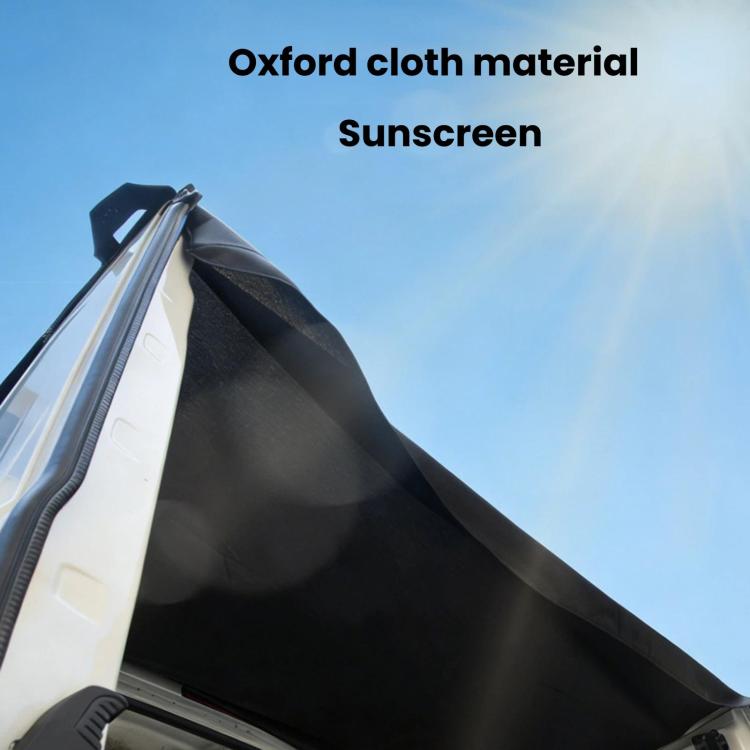 Waterproof Oxford Fabric Truck Tailgate Sun Cover Vehicle Rear Door Sun Shade, Large, Large With Clip