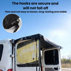 Waterproof Oxford Fabric Truck Tailgate Sun Cover Vehicle Rear Door Sun Shade, Large, Large With Clip