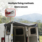 Waterproof Oxford Fabric Truck Tailgate Sun Cover Vehicle Rear Door Sun Shade, Large, Large With Clip