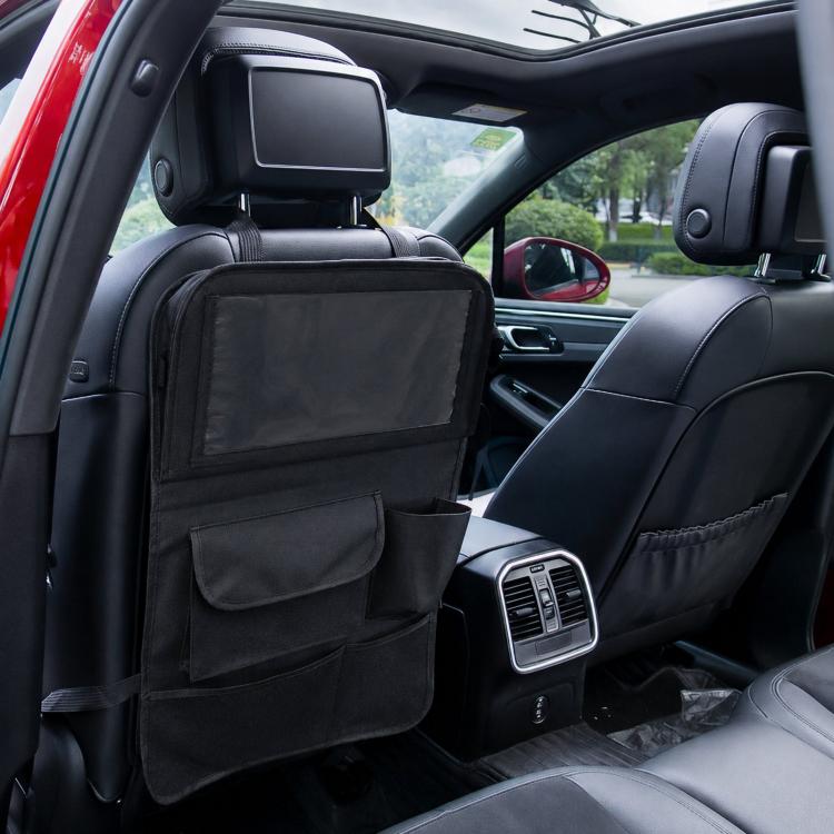 BY-1608 Oxford Cloth Car Seat Back Storage Bag Foldable Vehicle Dining Table Backseat Organizer, BY-1608
