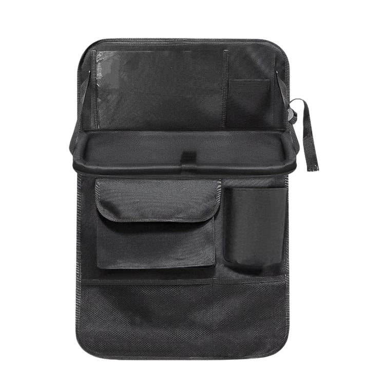 BY-1608 Oxford Cloth Car Seat Back Storage Bag Foldable Vehicle Dining Table Backseat Organizer, BY-1608