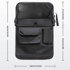 BY-1608 Oxford Cloth Car Seat Back Storage Bag Foldable Vehicle Dining Table Backseat Organizer, BY-1608