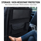 BY-1608 Oxford Cloth Car Seat Back Storage Bag Foldable Vehicle Dining Table Backseat Organizer, BY-1608