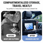 BY-1608 Oxford Cloth Car Seat Back Storage Bag Foldable Vehicle Dining Table Backseat Organizer, BY-1608
