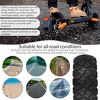 ULIP 9x3.0-5.5 Electric Scooter Solid Tire For Kukirin G2 Pro Off-Road Diamond Tread Replacement Tire