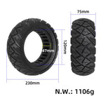 ULIP 9x3.0-5.5 Electric Scooter Solid Tire For Kukirin G2 Pro Off-Road Diamond Tread Replacement Tire